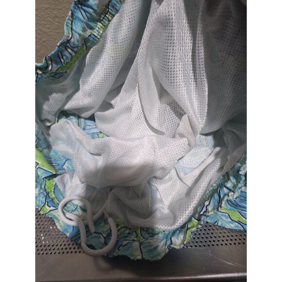 Vineyard Vines Swim Trunks Mens M Blue Hibiscus Floral Lined Shorts Bathing Suit - Picture 6 of 6